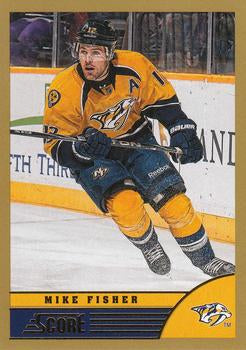 #274 Mike Fisher - Nashville Predators - 2013-14 Score - Gold Hockey
