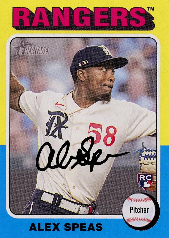 #274 Alex Speas - Texas Rangers - 2024 Topps Heritage Baseball