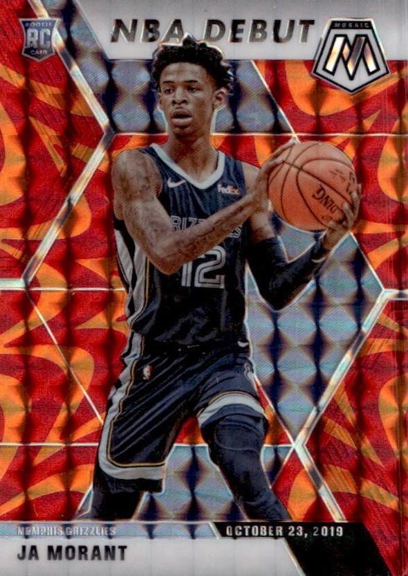#274 Ja Morant - Memphis Grizzlies - 2019-20 Panini Mosaic - Reactive Orange Basketball