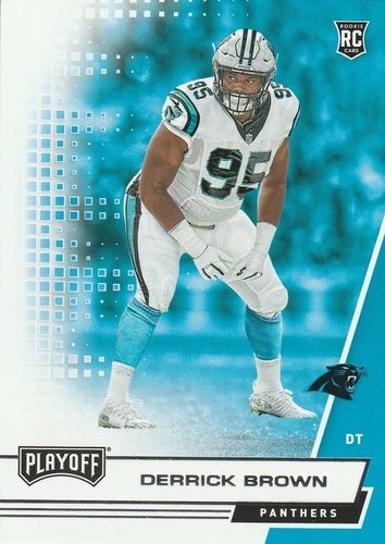 #275 Derrick Brown - Carolina Panthers - 2020 Panini Playoff Football