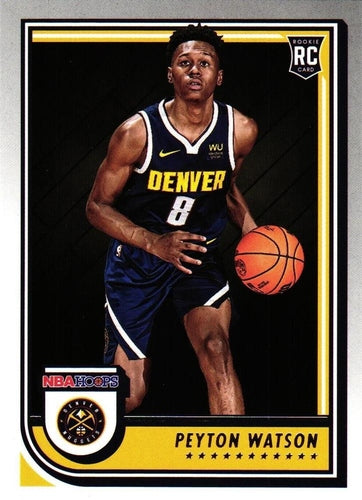 #275 Peyton Watson - Denver Nuggets - 2022-23 Hoops Basketball