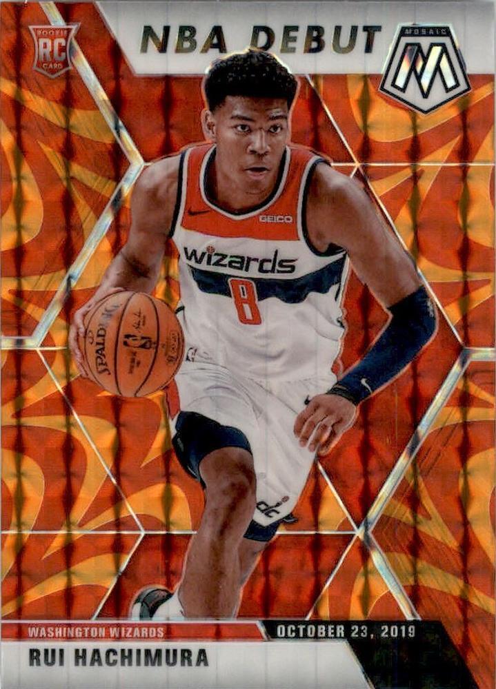 #275 Rui Hachimura - Washington Wizards - 2019-20 Panini Mosaic - Reactive Orange Basketball