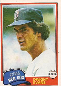#275 Dwight Evans - Boston Red Sox - 1981 O-Pee-Chee - Gray Back Baseball