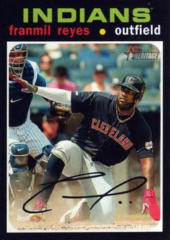 #275 Franmil Reyes - Cleveland Indians - 2020 Topps Heritage Baseball