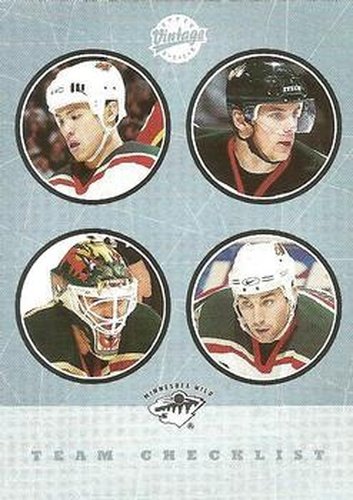 #275 Richard Park / Marian Gaborik / Manny Fernandez / Andrew Brunette - Minnesota Wild - 2002-03 Upper Deck Vintage Hockey