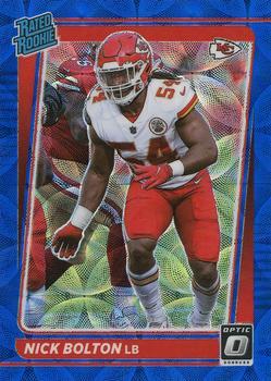 #275 Nick Bolton - Kansas City Chiefs - 2021 Donruss Optic - Blue Scope Football