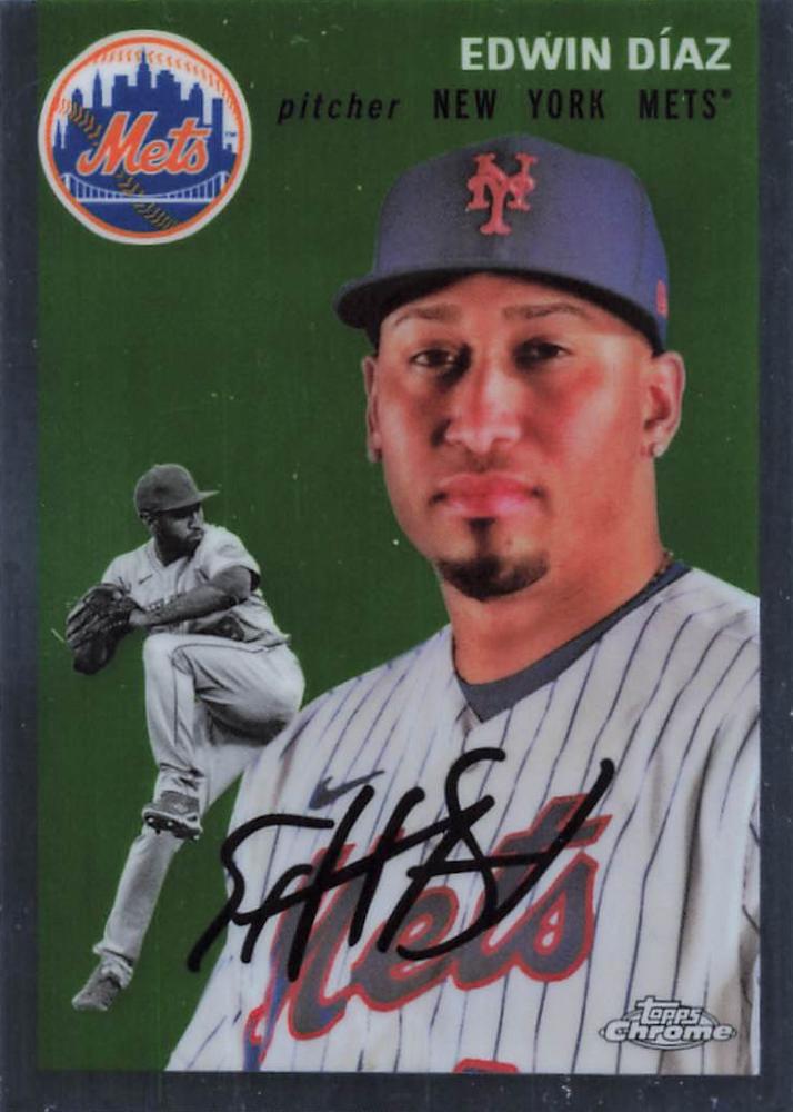 #275 Edwin Díaz - New York Mets - 2023 Topps Chrome Platinum Anniversary Baseball