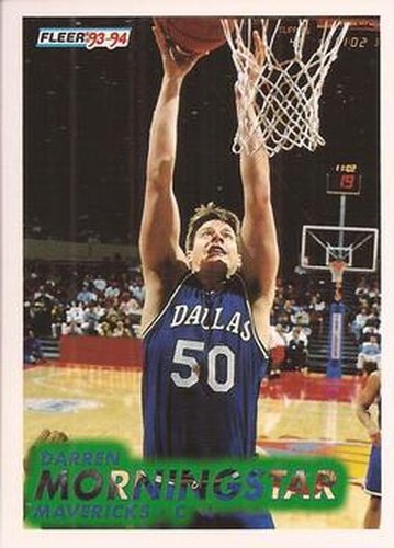 #275 Darren Morningstar - Dallas Mavericks - 1993-94 Fleer Basketball