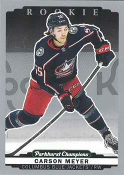 #275 Carson Meyer - Columbus Blue Jackets - 2022-23 Parkhurst Champions - Silver Hockey
