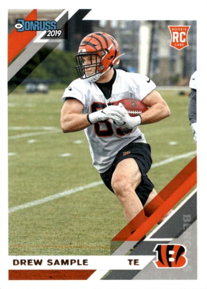 #275 Drew Sample - Cincinnati Bengals - 2019 Donruss Football