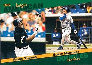 #13 Frank Thomas / Edgar Martinez - Chicago White Sox / Seattle Mariners - 1993 Score - Select Stat Leaders Baseball