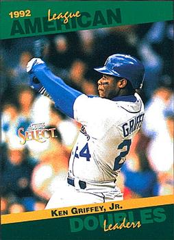 #15 Ken Griffey, Jr. - Seattle Mariners - 1993 Score - Select Stat Leaders Baseball