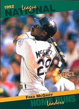 #28 Fred McGriff - San Diego Padres - 1993 Score - Select Stat Leaders Baseball