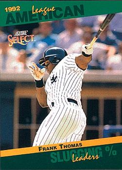 #45 Frank Thomas - Chicago White Sox - 1993 Score - Select Stat Leaders Baseball