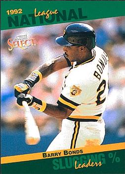 #46 Barry Bonds - Pittsburgh Pirates - 1993 Score - Select Stat Leaders Baseball