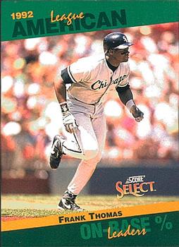 #49 Frank Thomas - Chicago White Sox - 1993 Score - Select Stat Leaders Baseball