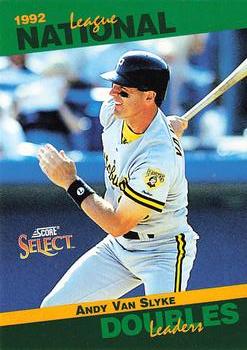 #16 Andy Van Slyke - Pittsburgh Pirates - 1993 Score - Select Stat Leaders Baseball