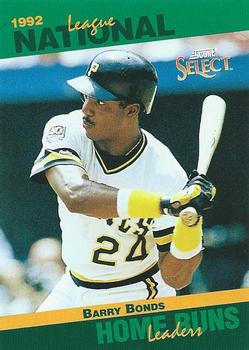 #29 Barry Bonds - Pittsburgh Pirates - 1993 Score - Select Stat Leaders Baseball