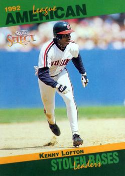 #55 Kenny Lofton - Cleveland Indians - 1993 Score - Select Stat Leaders Baseball