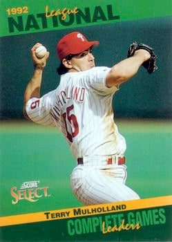#64 Terry Mulholland - Philadelphia Phillies - 1993 Score - Select Stat Leaders Baseball