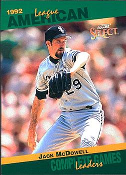 #61 Jack McDowell - Chicago White Sox - 1993 Score - Select Stat Leaders Baseball