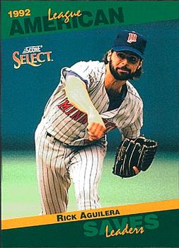 #68 Rick Aguilera - Minnesota Twins - 1993 Score - Select Stat Leaders Baseball