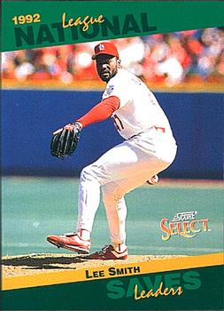 #70 Lee Smith - St. Louis Cardinals - 1993 Score - Select Stat Leaders Baseball