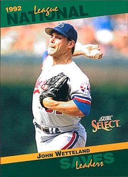#72 John Wetteland - Montreal Expos - 1993 Score - Select Stat Leaders Baseball