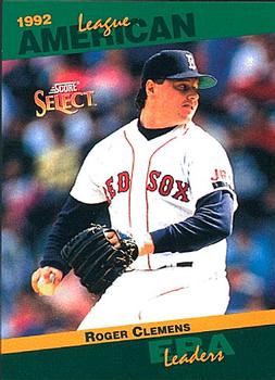 #79 Roger Clemens - Boston Red Sox - 1993 Score - Select Stat Leaders Baseball