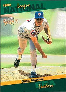 #84 Greg Maddux - Chicago Cubs - 1993 Score - Select Stat Leaders Baseball