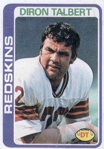 #276 Diron Talbert - Washington Redskins - 1978 Topps Football