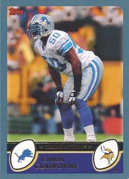 #276 Chris Claiborne - Minnesota Vikings - 2003 Topps Football