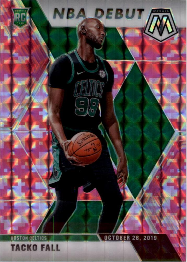 #276 Tacko Fall - Boston Celtics - 2019-20 Panini Mosaic - Camo Pink Basketball