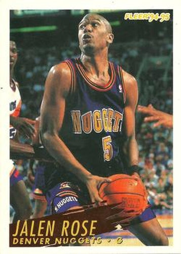 #276 Jalen Rose - Denver Nuggets - 1994-95 Fleer Basketball