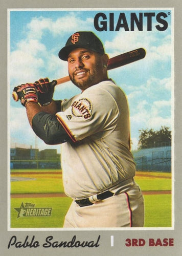 #276 Pablo Sandoval - San Francisco Giants - 2019 Topps Heritage Baseball