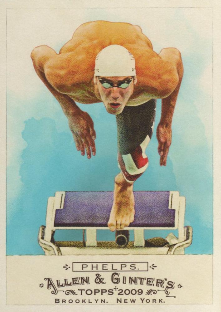 #276 Michael Phelps - 2009 Topps Allen & Ginter Baseball