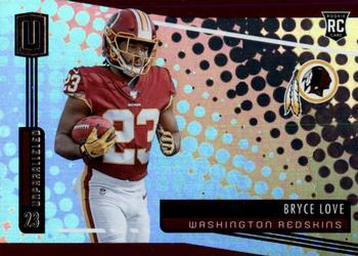 #276 Bryce Love - Washington Redskins - 2019 Panini Unparalleled Football