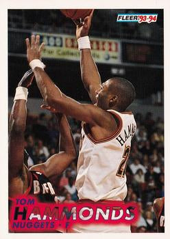 #276 Tom Hammonds - Denver Nuggets - 1993-94 Fleer Basketball