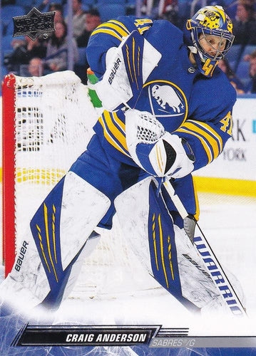 #277 Craig Anderson - Buffalo Sabres - 2022-23 Upper Deck Hockey