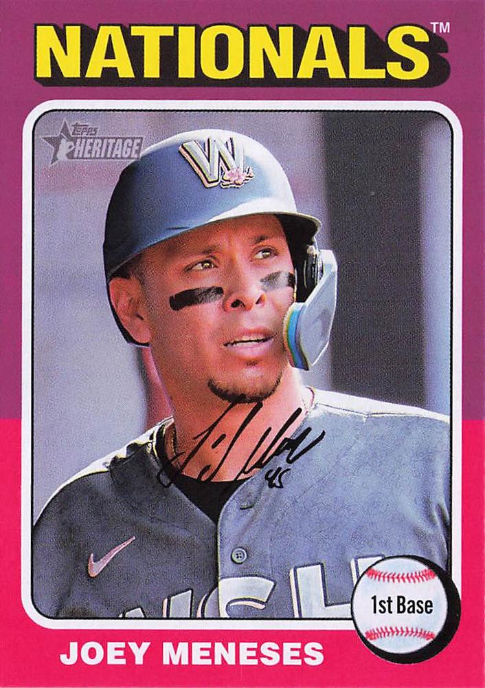 #277 Joey Meneses - Washington Nationals - 2024 Topps Heritage Baseball