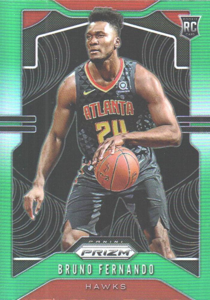 #277 Bruno Fernando - Atlanta Hawks - 2019-20 Panini Prizm - Prizms Green Basketball