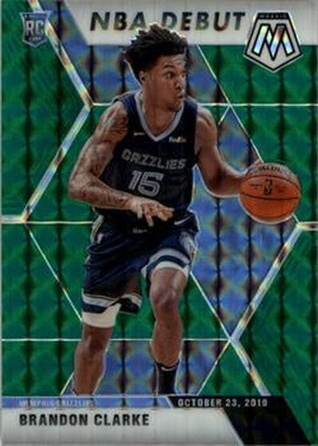 #277 Brandon Clarke - Memphis Grizzlies - 2019-20 Panini Mosaic - Green Prizm Basketball