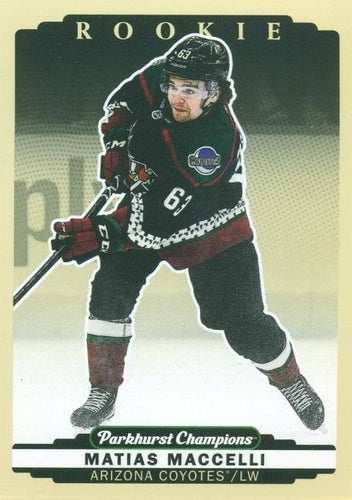 #277 Matias Maccelli - Arizona Coyotes - 2022-23 Parkhurst Champions Hockey