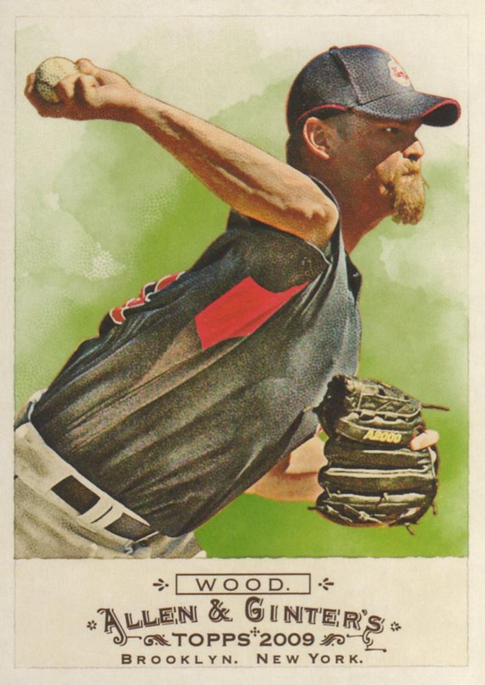#277 Kerry Wood - Cleveland Indians - 2009 Topps Allen & Ginter Baseball
