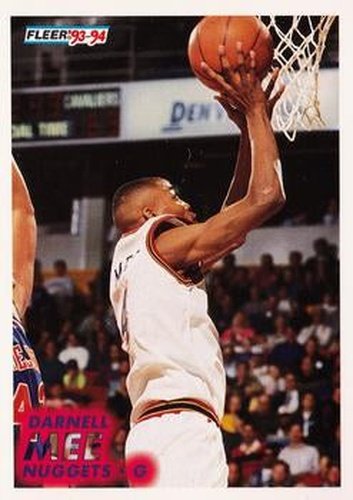 #277 Darnell Mee - Denver Nuggets - 1993-94 Fleer Basketball