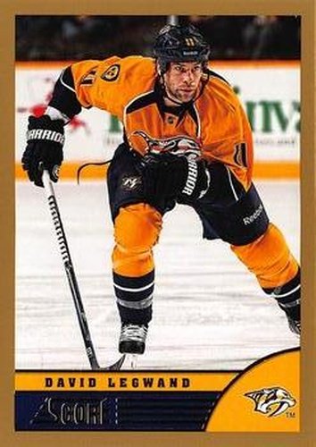 #278 David Legwand - Nashville Predators - 2013-14 Score - Gold Hockey