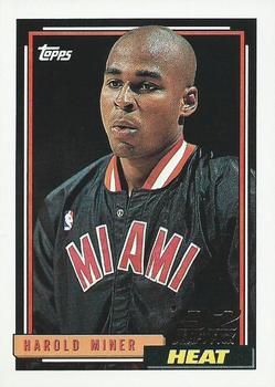 #278 Harold Miner - Miami Heat - 1992-93 Topps Basketball