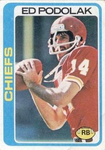 #278 Ed Podolak - Kansas City Chiefs - 1978 Topps Football