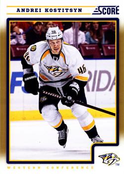 #278 Andrei Kostitsyn - Nashville Predators - 2012-13 Score - Gold Rush Hockey