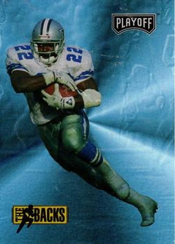 #278 Emmitt Smith - Dallas Cowboys - 1993 Playoff Football
